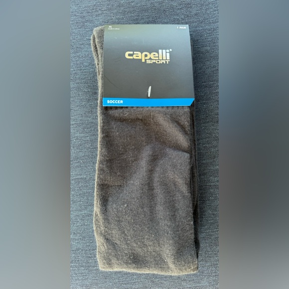 Capelli Sport Soccer Match Socks Dark Grey Adult Men XL Sock Size 9-13 - Picture 2 of 3